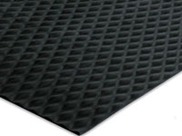 Andersen [50] Traction Tread™ Slip-Resistant Nitrile Rubber Floor Mat Runner - Black - 1/8" Thickness