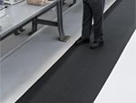 Andersen [56] Traction Tread™ Soft Slip-Resistant Nitrile Rubber Cushion Floor Mat Runner - Black - 3/8" Thickness