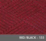 Andersen [208] WaterHog™ Classic Diamond Indoor/Outdoor Scraper/Wiper Entrance Floor Mat - Red/Black - 155