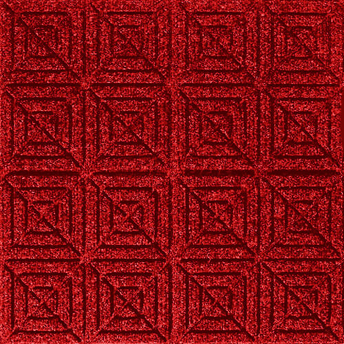 Andersen [221] WaterHog™ Fashion Diamond Indoor/Outdoor Scraper/Wiper Entrance Floor Mat - Solid Red - 165