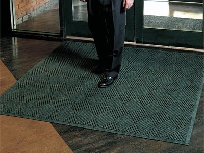 Andersen [221] WaterHog™ Fashion Diamond Indoor/Outdoor Scraper/Wiper Entrance Floor Mat - Fabric Border - 3/8" Thickness - Commercial Entrance Mats &amp; Carpets