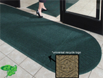 Andersen [2243] WaterHog™ ECO Grand Elite Indoor Scraper/Wiper Entrance Floor Mat - One Oval End - 3/8" Thickness - AM-2243