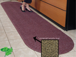 Andersen [2244] WaterHog™ ECO Grand Elite Indoor Scraper/Wiper Entrance Floor Mat - Two Oval Ends - 3/8" Thickness AM-2244