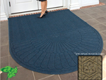Andersen [2246] WaterHog™ ECO Grand Premier Indoor Scraper/Wiper Entrance Floor Mat - Half Oval - 3/8" Thickness AM-2246