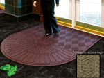 Andersen [2248] WaterHog™ ECO Grand Premier Indoor Scraper/Wiper Entrance Floor Mat - One Oval End - 3/8" Thickness