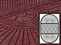 Andersen [274] WaterHog™ Grand Classic Indoor/Outdoor Scraper/Wiper Entrance Floor Mat - Two Oval Ends - 3/8" Thickness AM-274