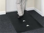 Andersen [227] Glow Hog Slip-Resistant Floor Mat - Black w/ Directional Arrows - 3/8" Thickness - AM-227