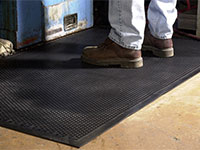 Andersen [400] Safety Scrape Slip-Resistant Floor Mat - Black - 1/8" Thickness - AM-400B