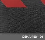 Andersen [400] Safety Scrape™ Slip-Resistant Floor Mat - OSHA Border - Red - 01
