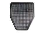 O-Cedar Commercial [4750] MaxiRough® Disposable Bathroom Urinal Floor Mat - Green Apple Fragrance - Black - (6) 18" x 21" Mats OC-4750