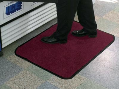 Andersen [125] ColorStar™ Solution Dyed Indoor Wiper/Finishing Floor Mat - Nylon Face - Rubber Backing - 3/8" Thickness - Commercial Floor Mats &amp; Carpets