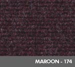 Andersen [2201] Enviro Plus® Indoor Wiper/Finishing Floor Mat - Basketweave Pattern - Rubber Backing - Maroon - 174