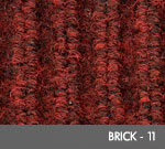 Andersen [870] Cobblestone™ Indoor Wiper/Finishing Floor Mat - Poly Face - Vinyl Backing - Brick - 11