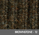 Andersen [870] Cobblestone™ Indoor Wiper/Finishing Floor Mat - Poly Face - Vinyl Backing - Brownstone - 12