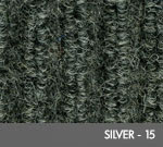Andersen [870] Cobblestone™ Indoor Wiper/Finishing Floor Mat - Poly Face - Vinyl Backing - Silver - 15