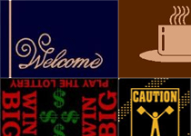 Commercial Message Mats, Graphic Floor Mats, Entrance Mats, Wiper Mats & Carpets
