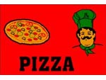 Andersen Classic Creations MessageMat Floor Mat - Pizza - Horizontal - 4' x 6' AM-PIZ-4X6B