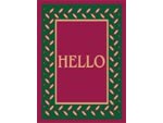 Andersen Digital Greeting Classic Impressions MessageMat Floor Mat - Border - Hello - 3' x 4' AM-BORH-3X4