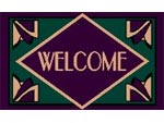 Andersen Computuft Greeting MessageMat Floor Mat - Art Deco - Welcome - 3' x 4'