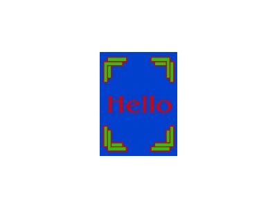 Andersen Computuft Greeting MessageMat Floor Mat - Frame - Hello - 3' x 4' - Commercial Message &amp; Graphic Mats