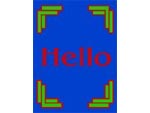 Andersen Computuft Greeting MessageMat Floor Mat - Frame - Hello - 3' x 4'