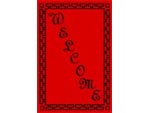 Andersen Computuft Greeting MessageMat Floor Mat - Greek Key - Welcome - 4' x 6'