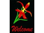 Andersen Computuft Greeting MessageMat Floor Mat - Iris - Welcome - 3' x 4'