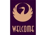 Andersen Computuft Greeting MessageMat Floor Mat - Swan - Welcome - 3' x 4'