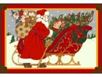 Andersen Digital Holiday Classic Impressions MessageMat Floor Mat - Santa - Sleigh - 2' x 3' AM-HSANS-2X3