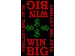 Andersen Digital Lottery Classic Impressions MessageMat Floor Mat - Play The Lottery - Win Big - Black - 3' x 5' AM-LOTB-3X5