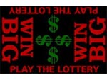 Andersen Digital Lottery Classic Impressions MessageMat Floor Mat - Play The Lottery - Win Big - Black - 4' x 6' AM-LOTB-4X6