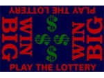 Andersen Digital Lottery Classic Impressions MessageMat Floor Mat - Play The Lottery - Win Big - Navy Blue - 4' x 6' AM-LOTN-4X6