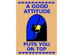 Andersen Classic Creations Motivational MessageMat Floor Mat - Mountain Climber - A Good Attitude Puts You On Top - 3' x 4' AM-MOU-3X4