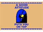 Andersen Classic Creations Motivational MessageMat Floor Mat - Mountain Climber - A Good Attitude Puts You On Top - 4' x 6' AM-MOU-4X6