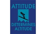 Andersen Classic Creations Motivational MessageMat Floor Mat - Ski Jumper - Attitude Determines Altitude - 3' x 4' AM-SKI-3X4