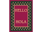 Andersen Digital Multi-Lingual Classic Impressions Greeting MessageMat Floor Mat - Hello/Hola - 3' x 4' AM-MLG-HEL-3X4