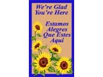 Andersen Digital Multi-Lingual Classic Impressions Greeting MessageMat Floor Mat - We're Glad You're Here - 3' x 5' AM-MLG-WER-3X5