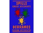 Andersen Digital Multi-Lingual Classic Impressions Safety MessageMat Floor Mat - Spills Cause Accidents - 3' x 4' AM-MLS-SPI-3X4