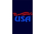 Andersen Classic Creations Patriotic MessageMat Floor Mat - USA - Dark Blue - 3' x 5' AM-USA-A-3X5