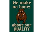 Andersen Computuft Quality Themed MessageMat Floor Mat - We Make No Bones About Our Quality - 3' x 4' AM-QWEM-3X4