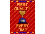 Andersen Digital Classic Impressions Quality Themed MessageMat Floor Mat - First Quality Every Time - 3' x 4' AM-QFIR-3X4