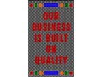 Andersen Digital Classic Impressions Quality Themed MessageMat Floor Mat - Our Business Is Built On Quality - 3' x 5' AM-QOUR-3X5
