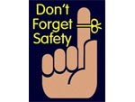 Andersen Computuft Safety MessageMat Floor Mat - Don't Forget Safety - 3' x 4' AM-SAF-DFS-3X4