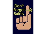 Andersen Computuft Safety MessageMat Floor Mat - Don't Forget Safety - 3' x 5' AM-SAF-DFS-3X5
