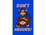 Andersen Computuft Safety MessageMat Floor Mat - Don't Monkey Around - 3' x 5' AM-SAF-MON-3X5
