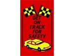 Andersen Computuft Safety MessageMat Floor Mat - Get On Track For Safety - 3' x 5' AM-SAF-TRA-3X5