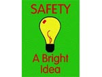Andersen Computuft Safety MessageMat Floor Mat - SAFETY A Bright Idea - 3' x 4' AM-SAF-ABI-3X4