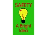 Andersen Computuft Safety MessageMat Floor Mat - SAFETY A Bright Idea - 3' x 5' AM-SAF-ABI-3X5