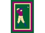 Andersen Classic Creations Sports MessageMat Floor Mat - Golfer - 4' x 6' AM-SPT-GOLA-4X6