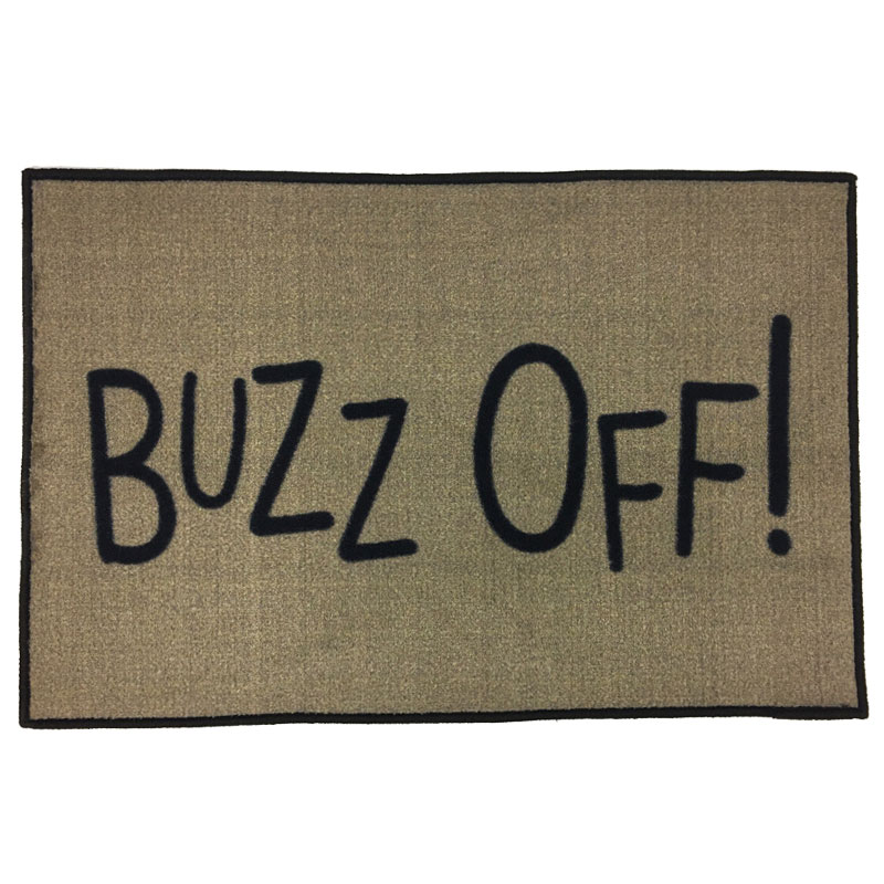 Grinch Buzz Off Movie Novelty Door Mat Commercial